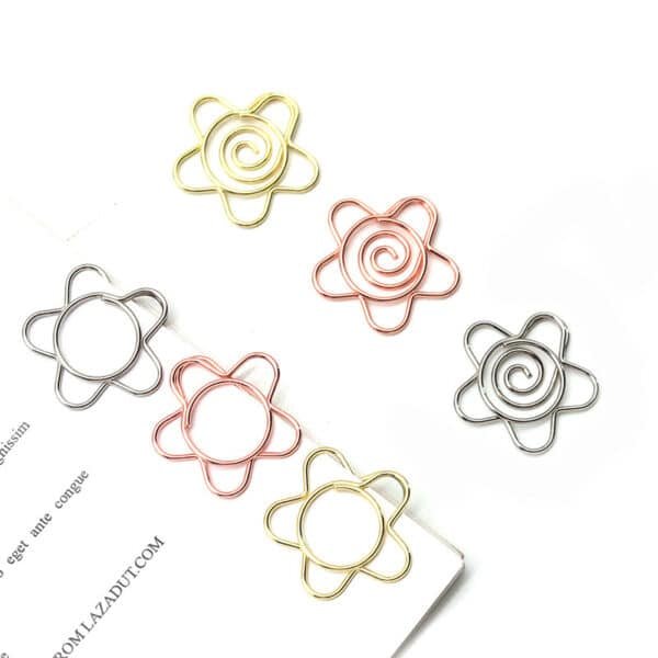 Electroplating Flower Shaped Metal Paperclips - Image 3