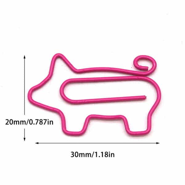 Cute Pig Shaped Paperclips - 图片 3