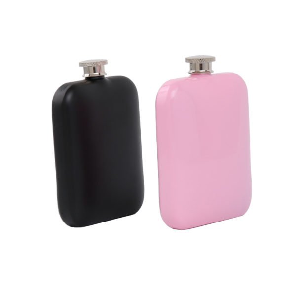 5oz Multi-colored Stainless Steel Hip Flask - 图片 3