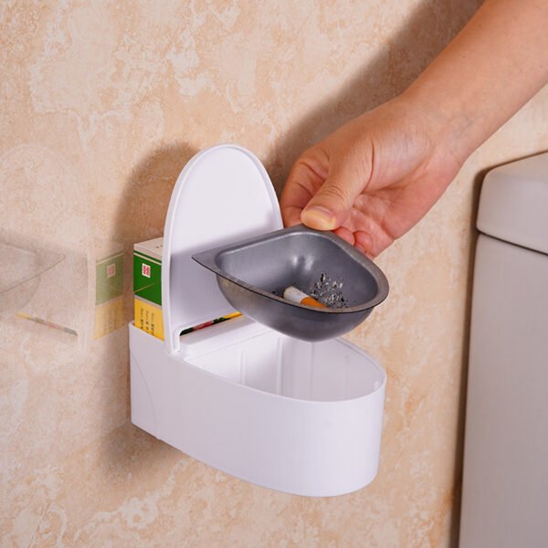 No-Drill Wall-Mounted Toilet-Shaped Ashtray - Image 3