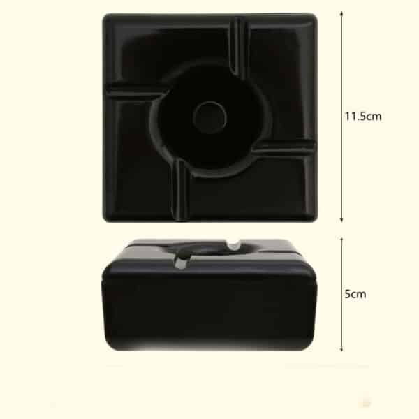 Square Melamine Ashtray with Lid - Image 3