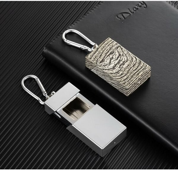 Pull-Out Portable Stainless Steel Ashtray - Image 3
