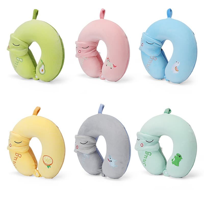 Cute Detachable Memory Foam U Shape Neck Pillow - Image 3