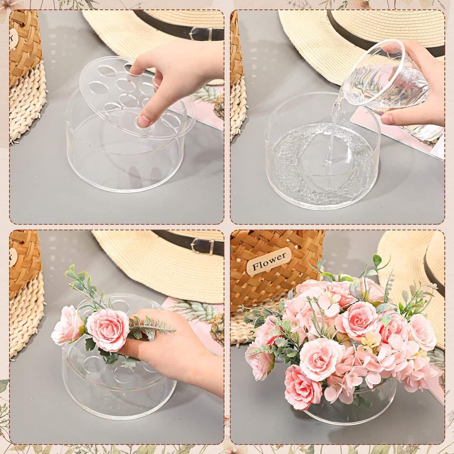Transparent Acrylic Round Flower Box - Image 3