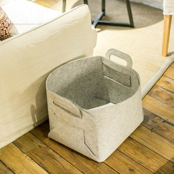 Felt Foldable Storage Basket - Image 3