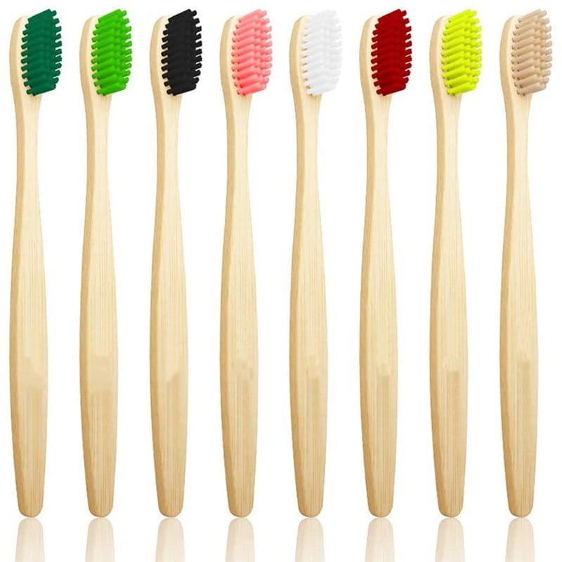Biodegradable Bamboo Handle Toothbrush - 图片 3