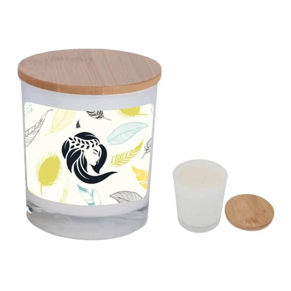 Bamboo Soy Candle With Full Color Label - 图片 3