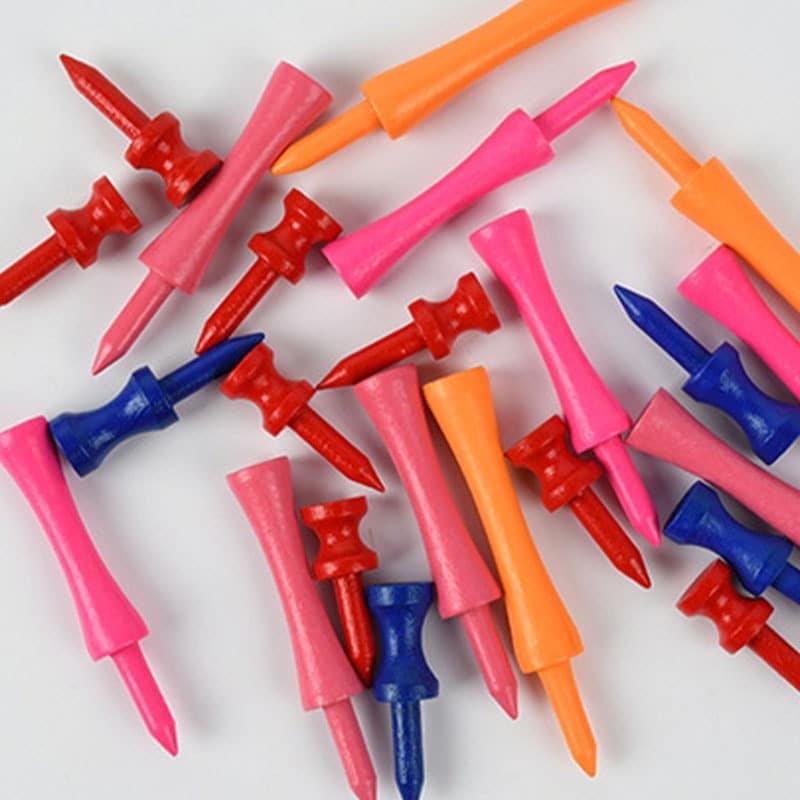 Multi-Color Bamboo Golf Tees - 图片 3