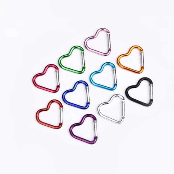 Heart-shaped Aluminum Alloy Carabiner - 图片 3