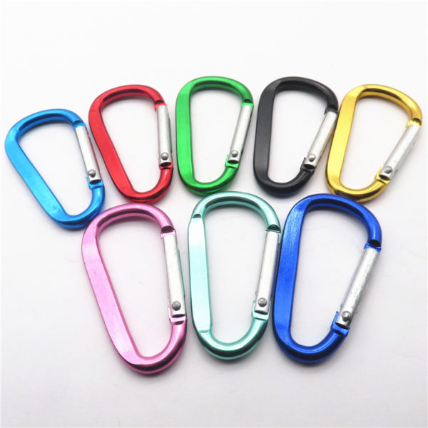D Shaped Aluminum Carabiner - 图片 3