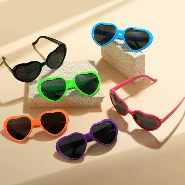 Heart Shape PC Sunglasses - 图片 3