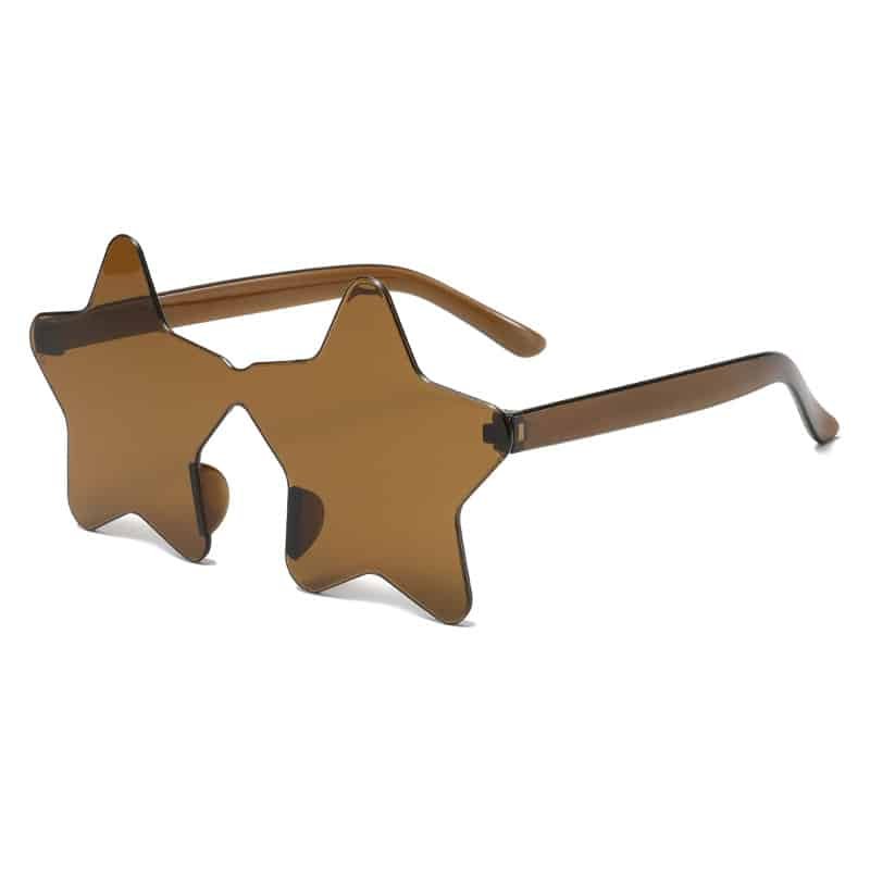 Star Shape Translucent Frameless Sunglasses - Image 3