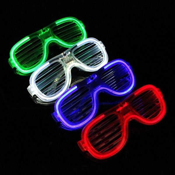 Party LED Shutter Shades Blind Eye Glasses - 图片 3