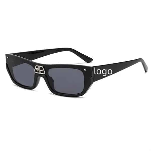 One-Piece Half-Frame Plastic Sunglasses - 图片 3