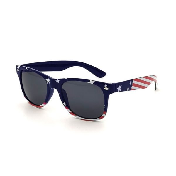 Customized Gray American Flag Sunglasses - 图片 3
