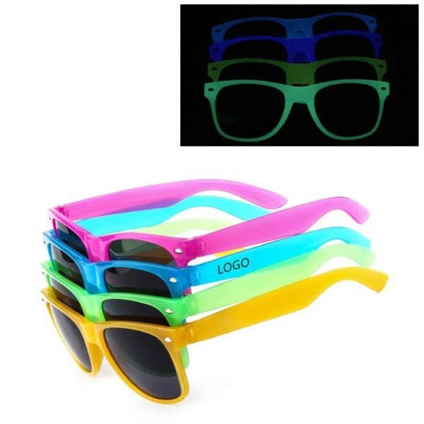Classic Neon Rubberized Sunglasses - 图片 3