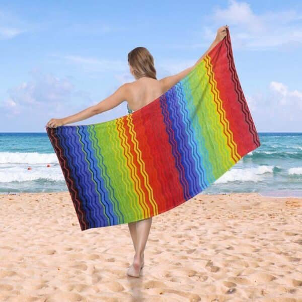 Double-Sided Microfiber Beach Towel - 图片 3