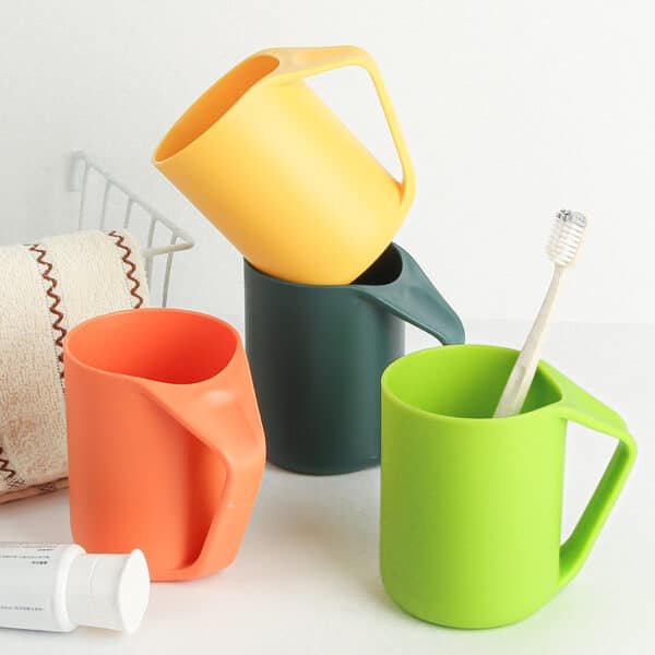 Food Grade PP Plastic Mouthwash Mug 12OZ - 图片 3
