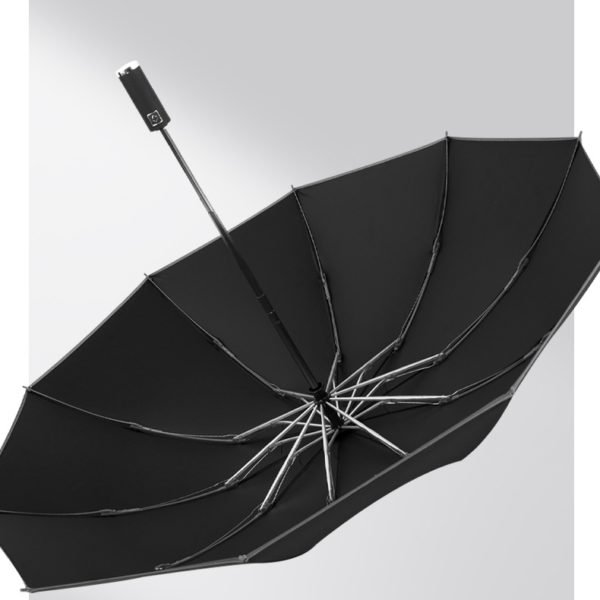 10 Ribs Windproof UV Protective Umbrella With Reflective Strips - 图片 3