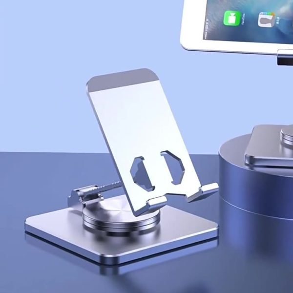 Industrial Style Aluminum Alloy Rotatable Foldable Phone Holder - 图片 3
