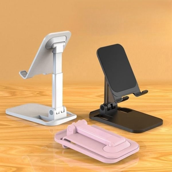 Multicolor PC Retractable Foldable Mobile Phone Holder With Silicone Non-slip Pad - 图片 3
