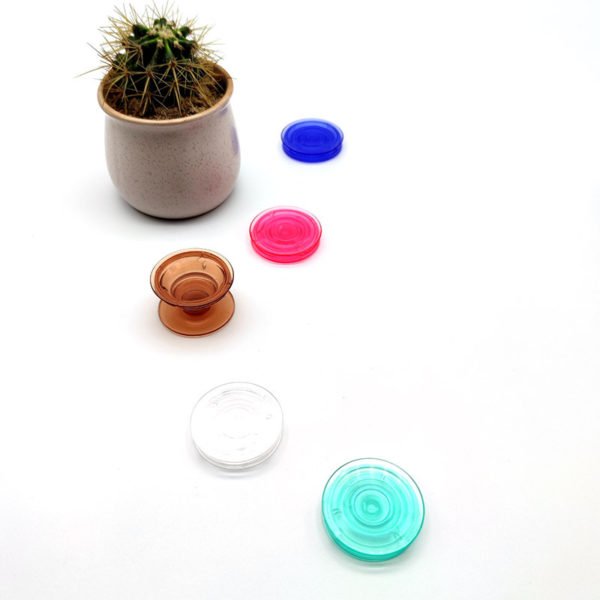 PVC Collapsible and Transparent Pop Grip Phone Stand - 图片 3