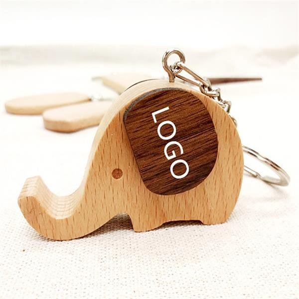 Elephant Shaped Phone Stand Pendant Keychain - 图片 3