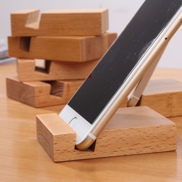 Eco-Friendly Bamboo Mobile Device Holder - 图片 3
