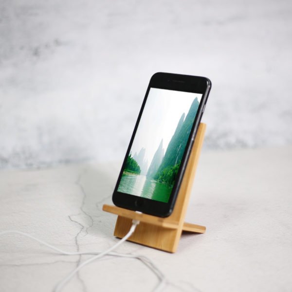 Splicing Bamboo Mobile Phone Stand Tablet Computer Base - 图片 3