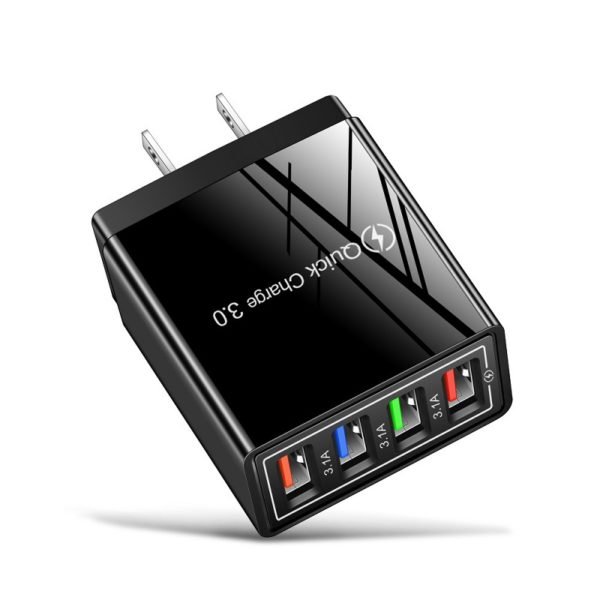 LED-illuminated 4-USB Color Charger - 图片 3