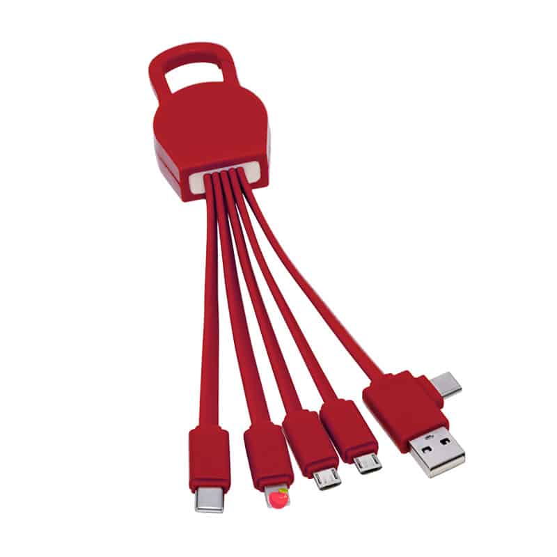 Creative 4-in-1 Keychain Charging Cable - 图片 3