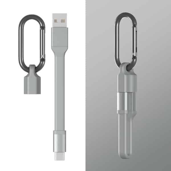 Compact & Convenient TPE Keychain Charging Cable - 图片 3