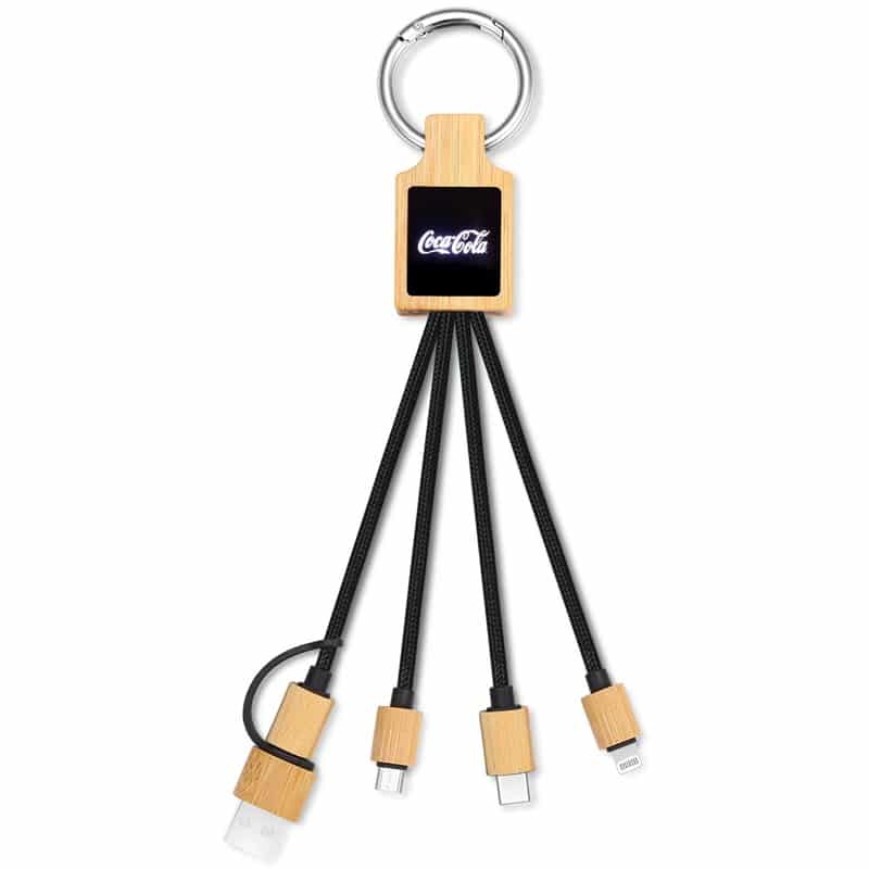 Functional Keychain 4-in-1 Charging Cable - 图片 3
