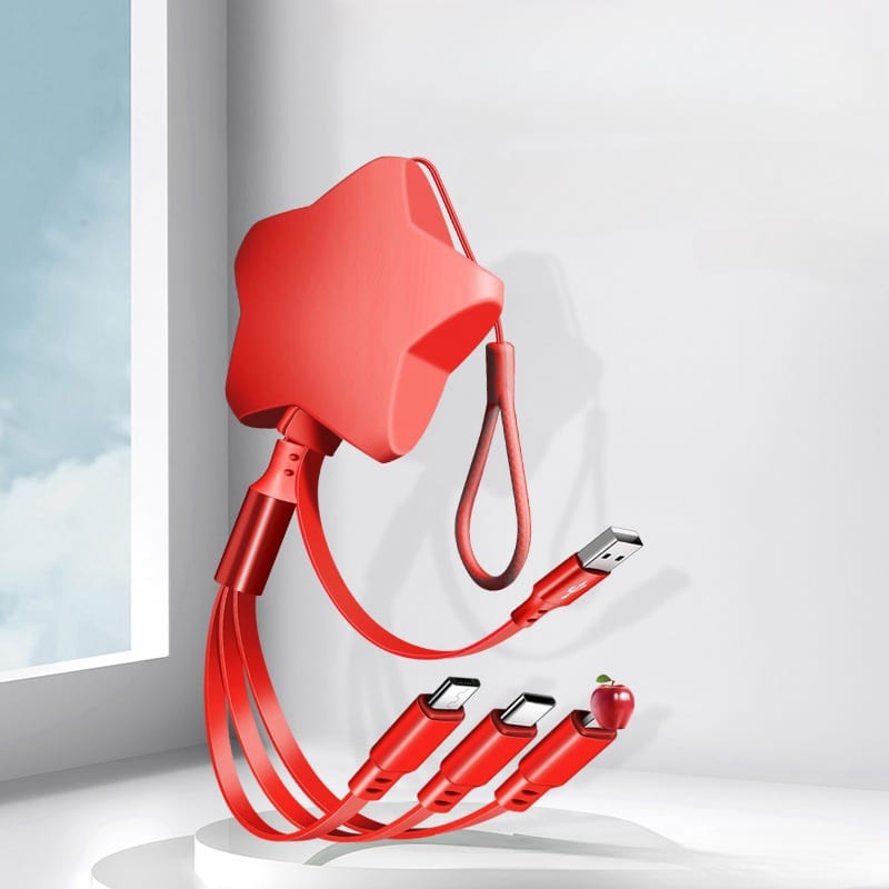 Lucky Star Retractable Storage Charging Cable - 图片 3