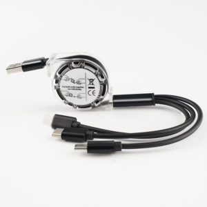 Guitar Charging Cable Custom LED Luminous Logo with Keychain - 图片 3