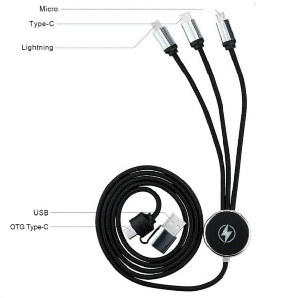 Illum 3-in-1 Light-Up Charging Cable - 图片 3