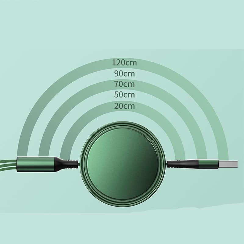 Custom Retractable 4-in-i Charging Cable LOGO - 图片 3