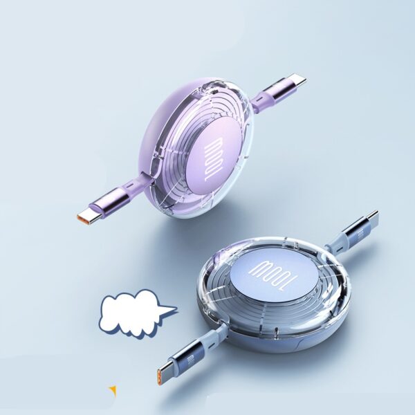 Super Fast 120W Retractable 4-in-i Charging Cable - 图片 3