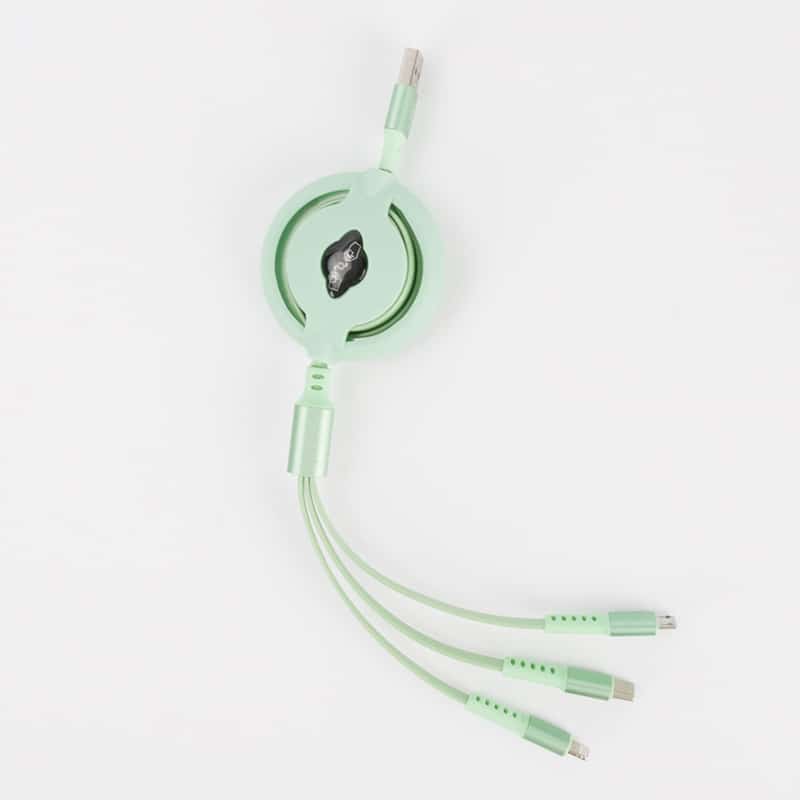 Retractable Custom 4-in-i Charging Cable with LOGO - 图片 3