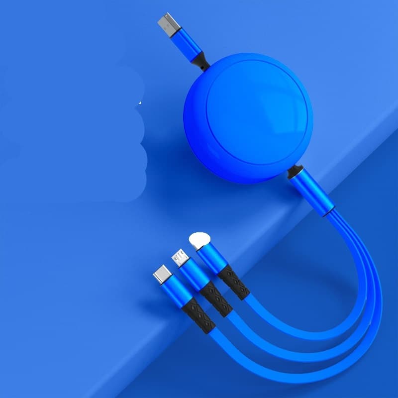 Super Fast 100W Retractable Custom 4-in-i Charging Cable - 图片 3