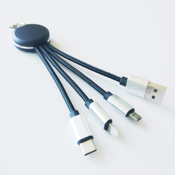 Circle Shaped 3 In 1 Charging Cable - 图片 3
