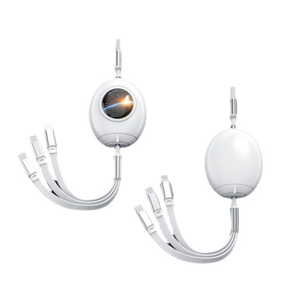 Egg Shaped 3-in-1 Retractable Charging Cable - 图片 3