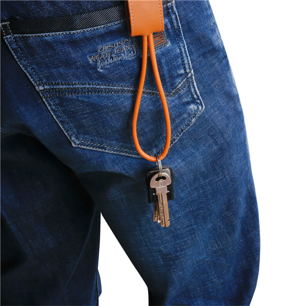 PU Leather Keychain Charging Cable USB Date Cord - 图片 3