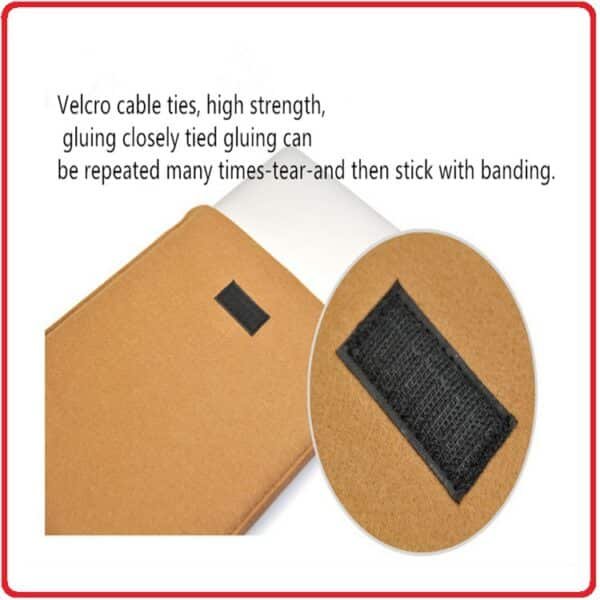Felt Fabric Velcro Laptop Sleeve - Image 3