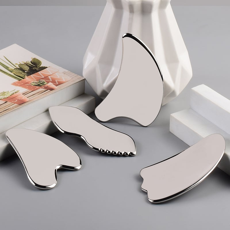 Stainless Steel Heart-shaped Gua Sha Massager - 图片 3