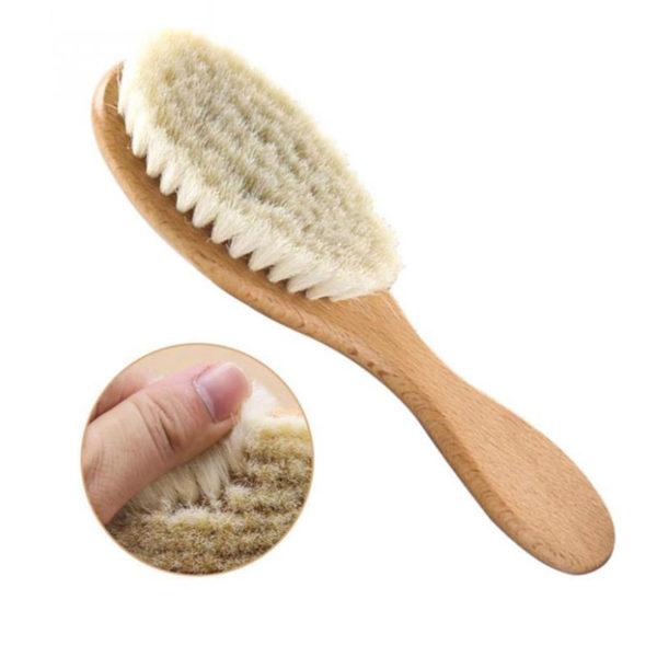 Natemia Premium Wooden Baby Hair Comb and Brush Set - 图片 3