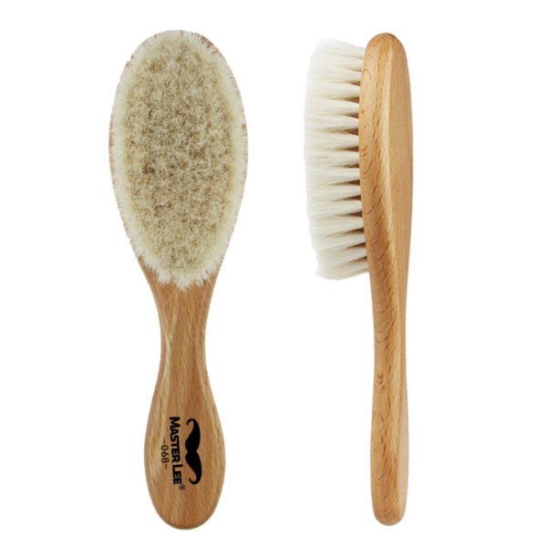 Wooden Baby Powder Skin Body Goat Bristles Hair Brush - 图片 3