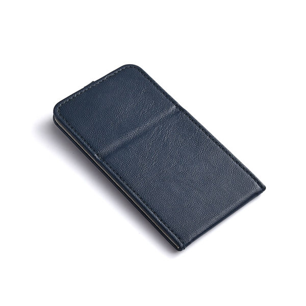 PU Leather Folding Cosmetic Mirror with Custom Logo - 图片 3