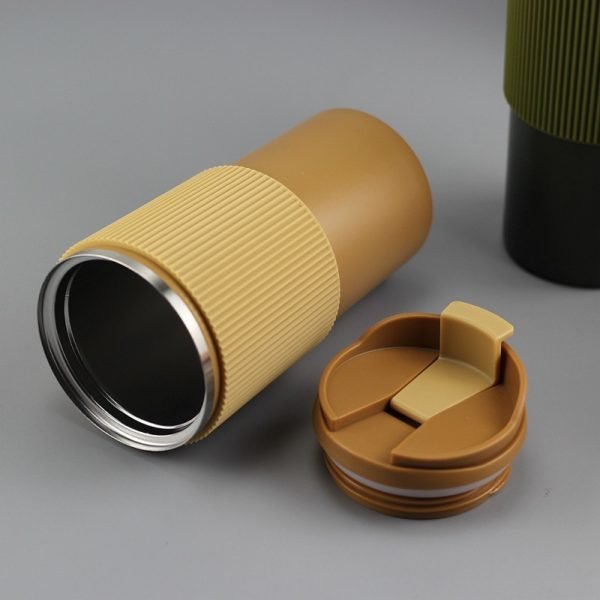 Stainless Steel Coffee Mug With Lid And Handle - 图片 3