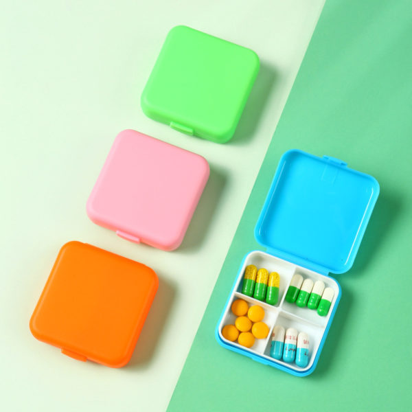 Mini 4-compartment Pillbox - 图片 3